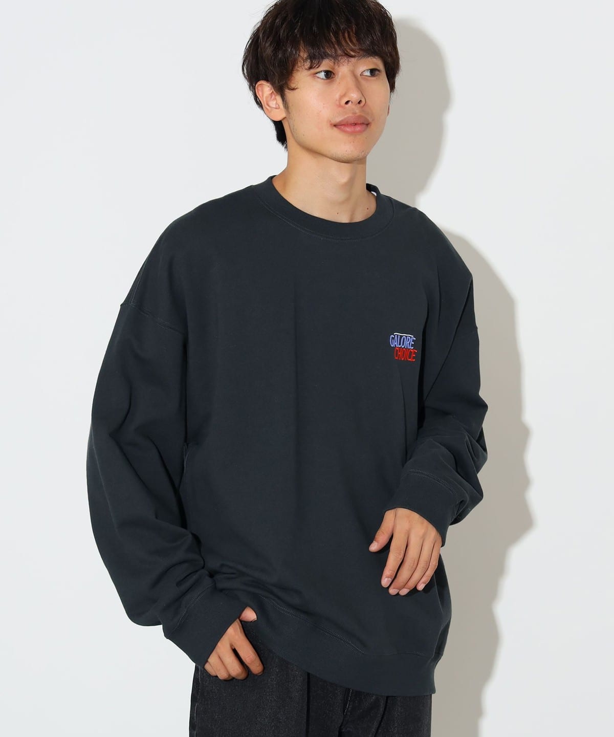 フード グラフィック スウェット トップス MEN CHARCOAL GREY S フード グラフィック スウェット トップス MEN CHARCOAL GREY S