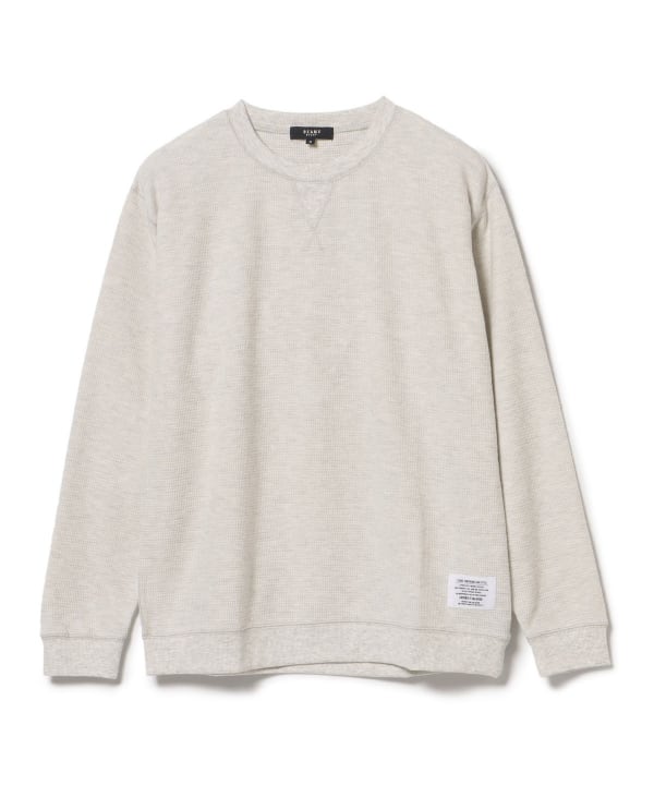 BEAMS HEART(ビームス ハート)起毛 ワッフル クルーネック BEAMS HEART(ビームス ハート)起毛 ワッフル クルーネック