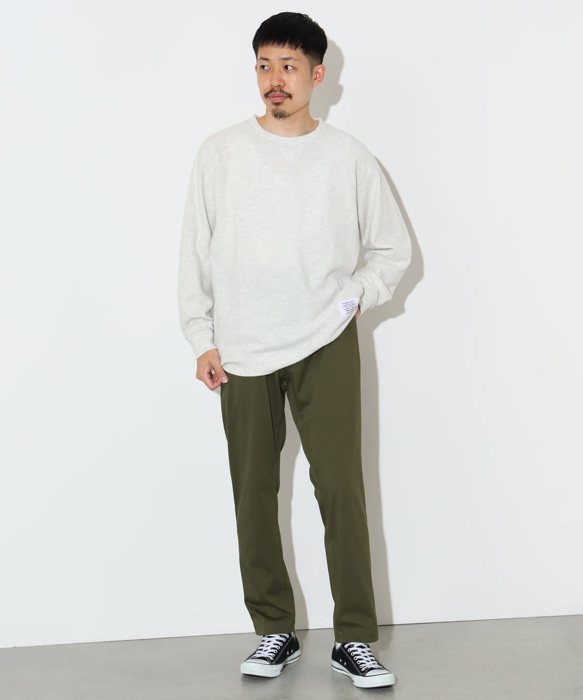 BEAMS HEART（ビームス ハート）起毛 ワッフル クルーネック