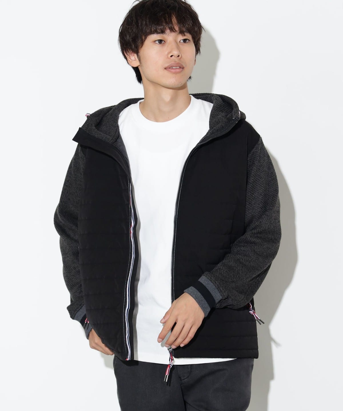 パディング パーカー ブルゾン MEN GREY S パディング パーカー ブルゾン MEN GREY S