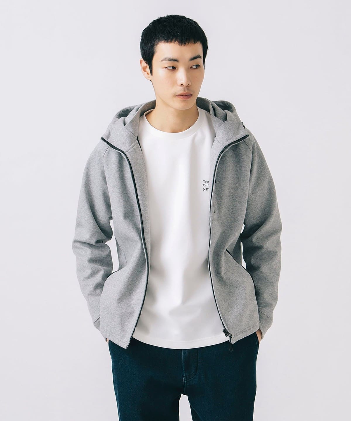 ライト フィルム パーカー トップス MEN GREY M ライト フィルム パーカー トップス MEN GREY M