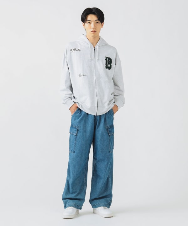 BEAMS ビームス y2k ジップパーカー スウェットブルゾン チェック 緑 BEAMS ビームス y2k ジップパーカー スウェットブルゾン