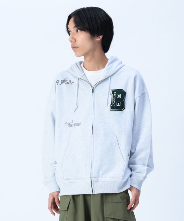 BEAMS HEART BEAMS HEART Patch Zip Hoodie (Tops Hoodie) for BEAMS HEART BEAMS HEART Patch Zip Hoodie (Tops Hoodie) for