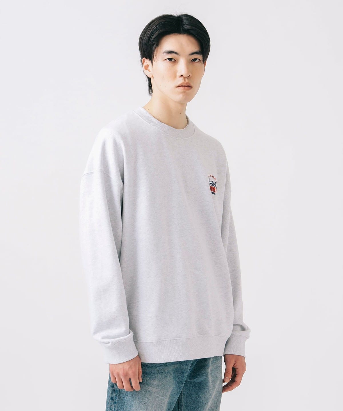 ダイナー グラフィック スウェット トップス MEN LIGHT GREY L ダイナー グラフィック スウェット トップス MEN LIGHT GREY L