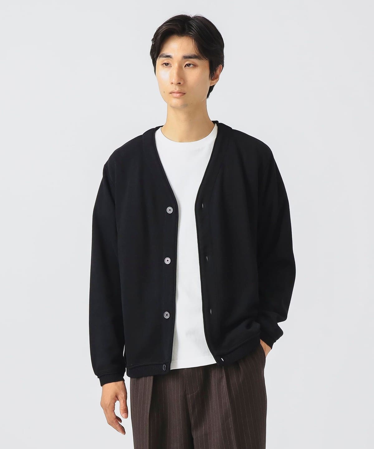 サカリバ カーディガン (Tシャツ セット) トップス MEN BLACK S サカリバ カーディガン (Tシャツ セット) トップス MEN BLACK S