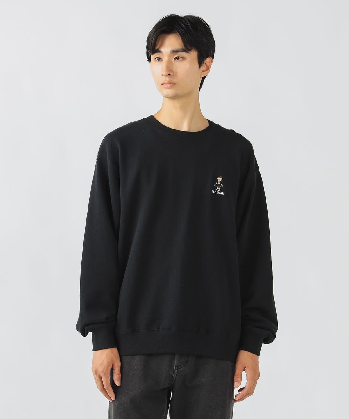 トトノイ & ジム ベアー ロング スリーブ スウェット トップス MEN BLACK M トトノイ & ジム ベアー ロング スリーブ スウェット トップス MEN BLACK M