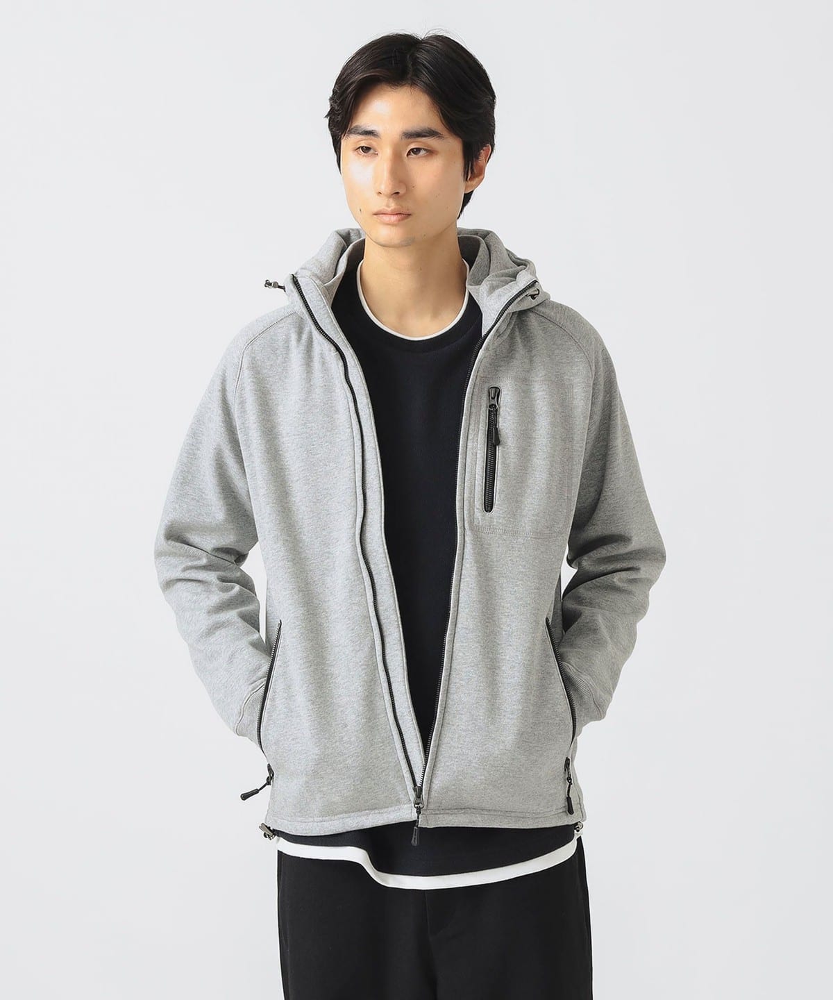 フィルム フーディー カットソー パーカー トップス MEN GREY M フィルム フーディー カットソー パーカー トップス MEN GREY M
