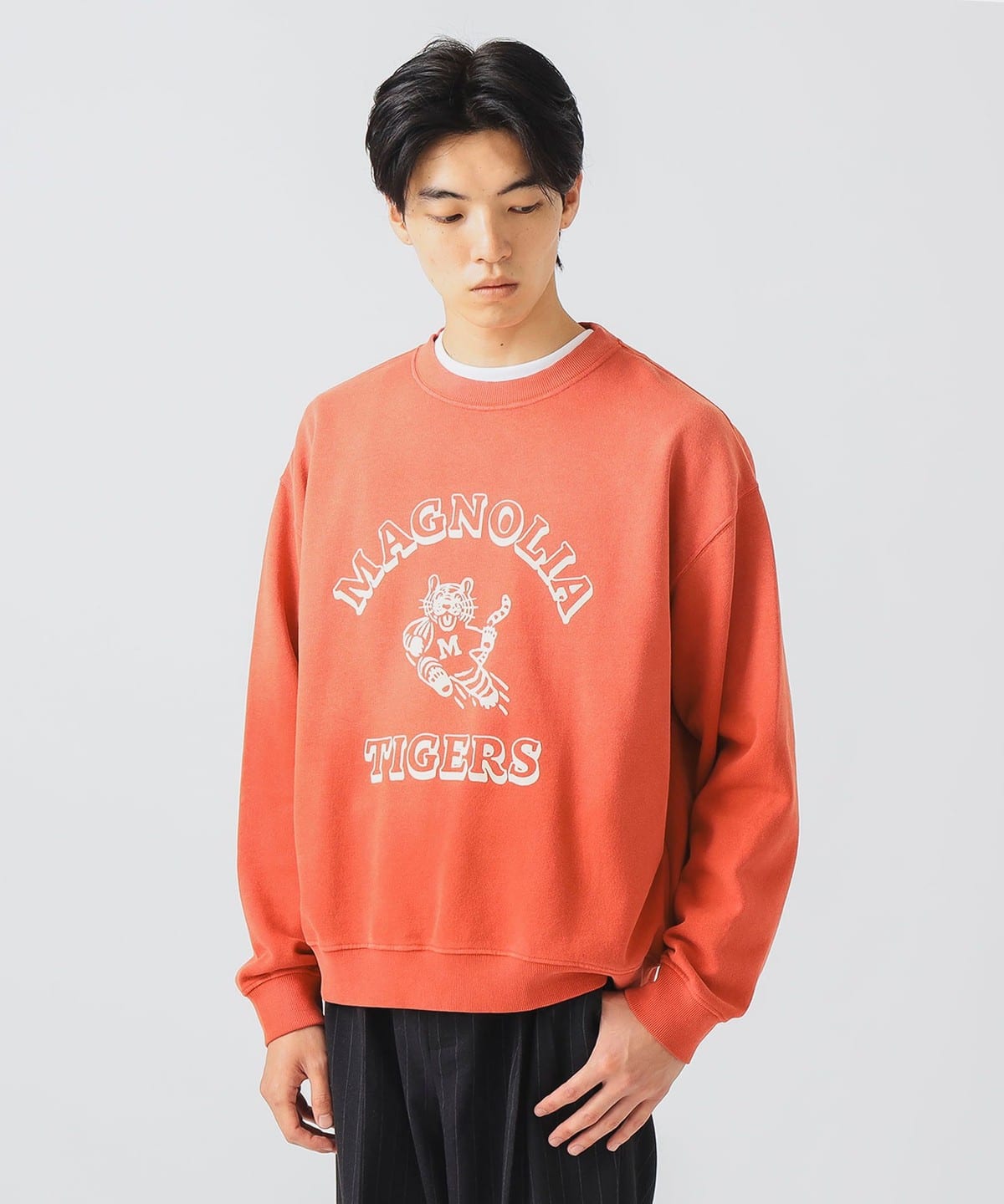 タイガー フロッキー スウェット トップス MEN RED M タイガー フロッキー スウェット トップス MEN RED M