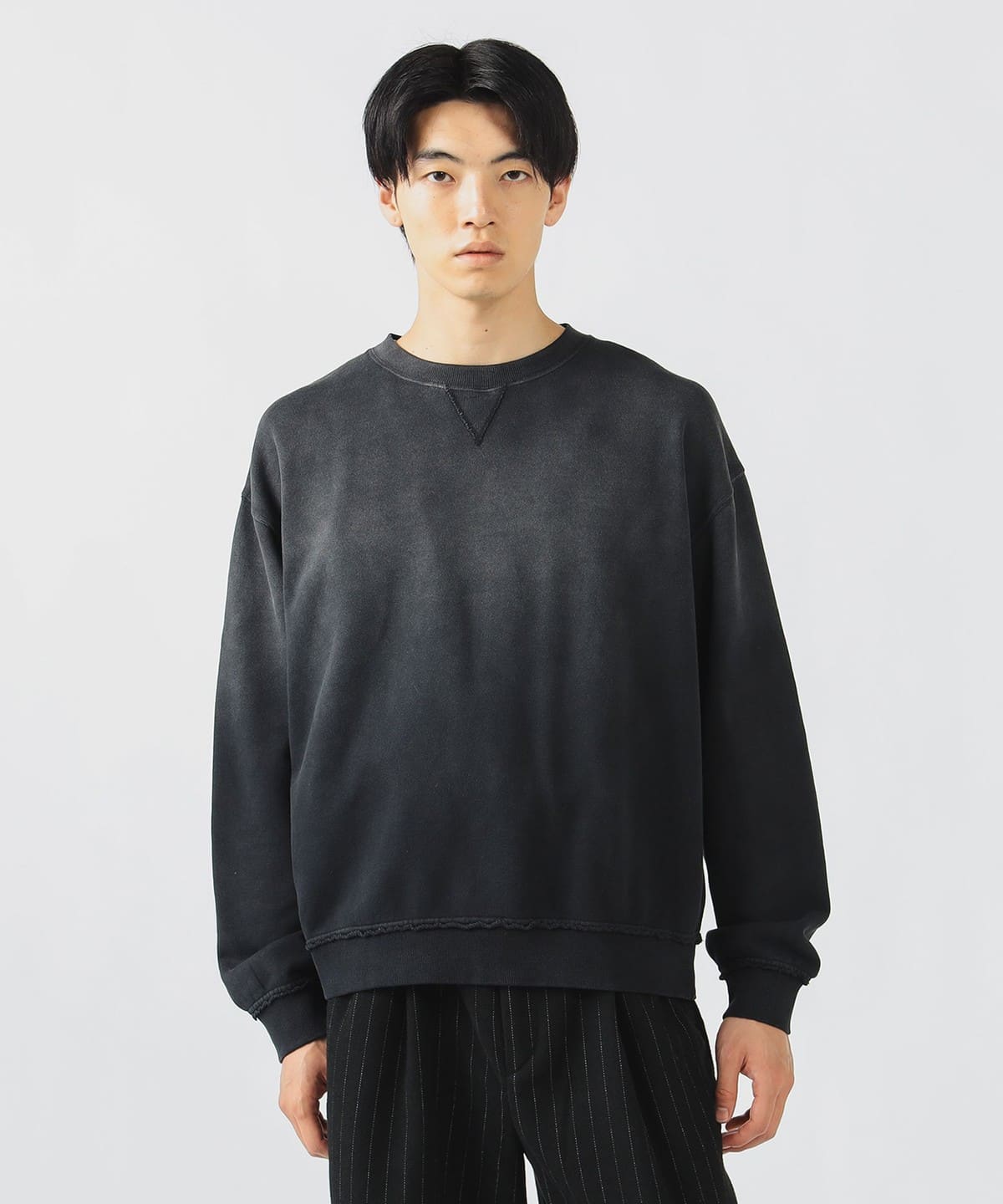 GMS ウラケ クルーネック スウェット トップス MEN BLACK L GMS ウラケ クルーネック スウェット トップス MEN BLACK L