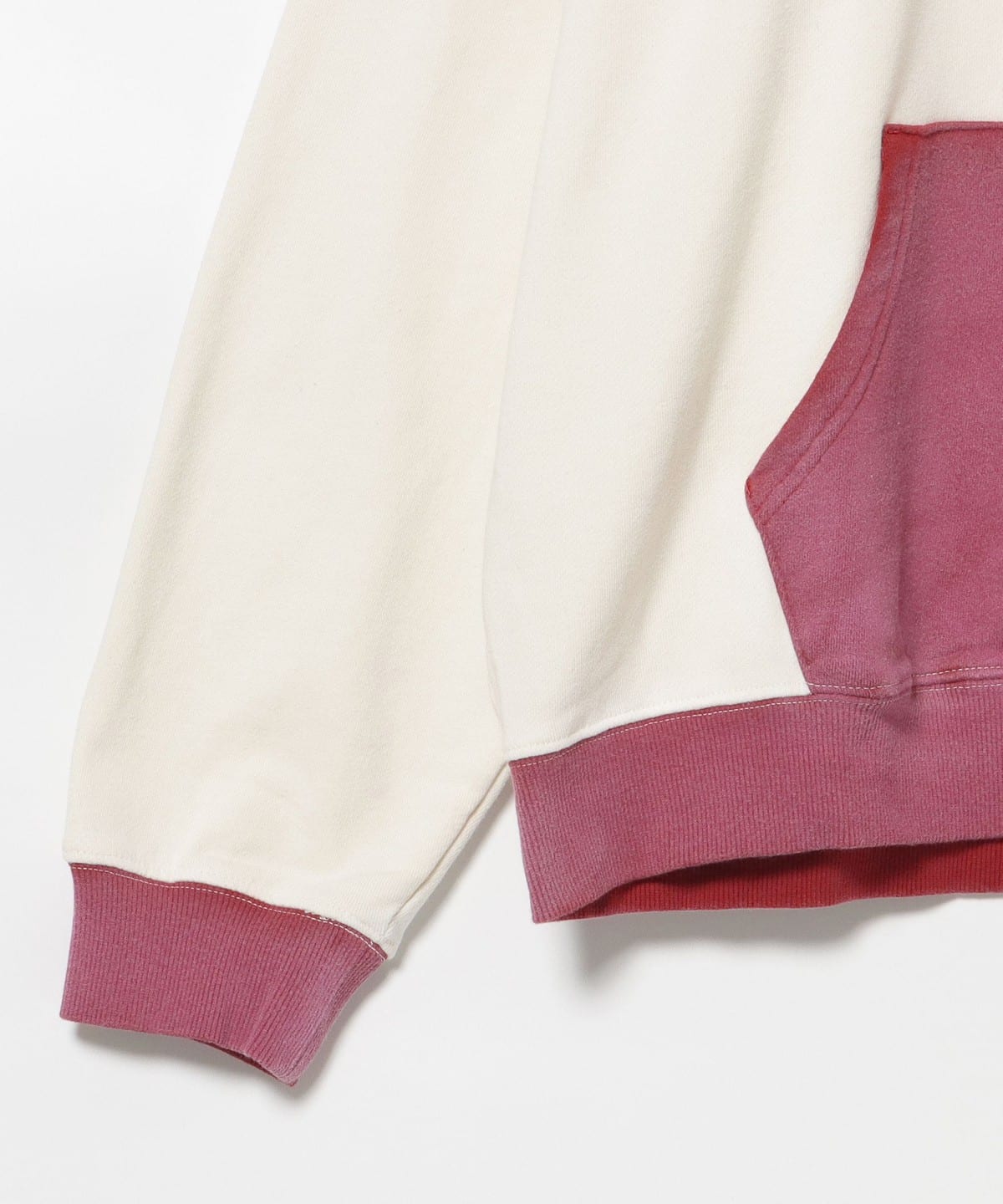 BEAMS HEART（ビームス ハート）2トーン スウェット パーカー 