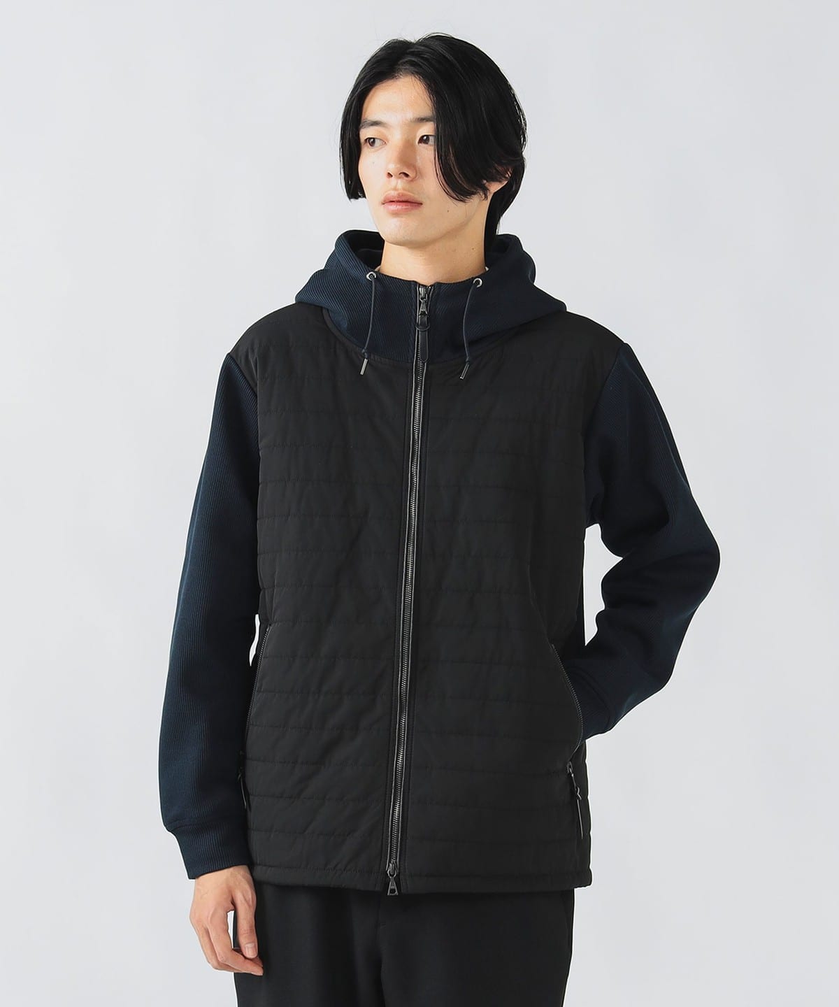 パディング パーカー ブルゾン MEN NAVY L パディング パーカー ブルゾン MEN NAVY L