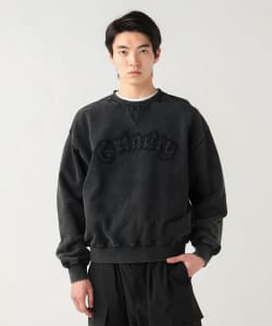 パッチ クルーネック スウェット