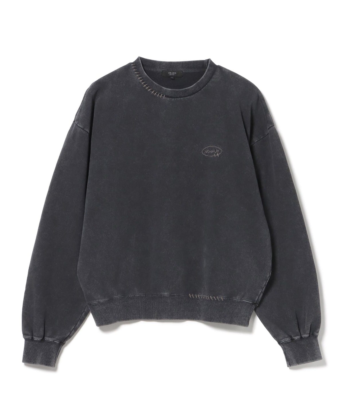 BEAMS HEART（ビームス ハート）スノーウォッシュ ステッチ クルー