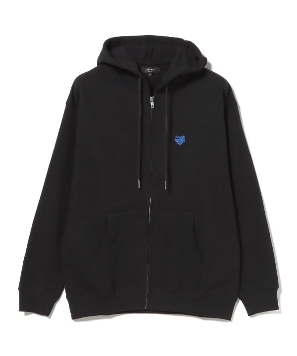 愛心 Logo 小標全拉鍊連帽外套