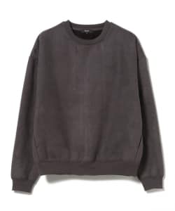 フェイクスエード 裏ボア クルーネック スウェット