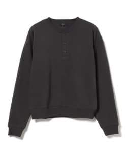裏起毛 ヘンリーネック スウェット