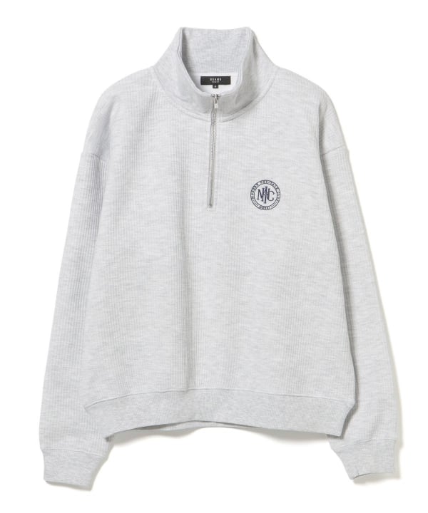 MHC ワッフル フリース ハーフジップ