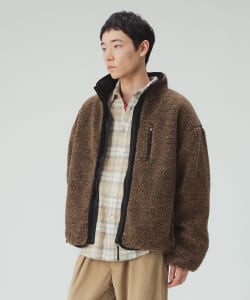 リバーシブル ボア ナイロン ブルゾン