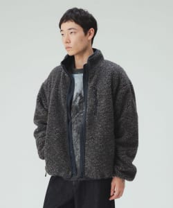 リバーシブル ボア ナイロン ブルゾン