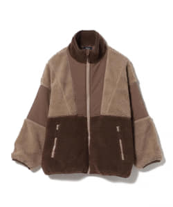 GERRY × BEAMS HEART / ボアフリース 切替 ジップ ジャケット