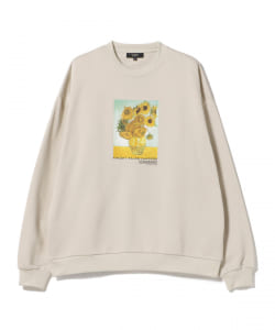 BEAMS HEART / ゴッホプリント ビッグシルエット クルースウェット