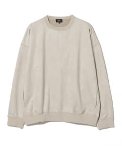 BEAMS HEART / フェイクスエード クルーネック カットソー