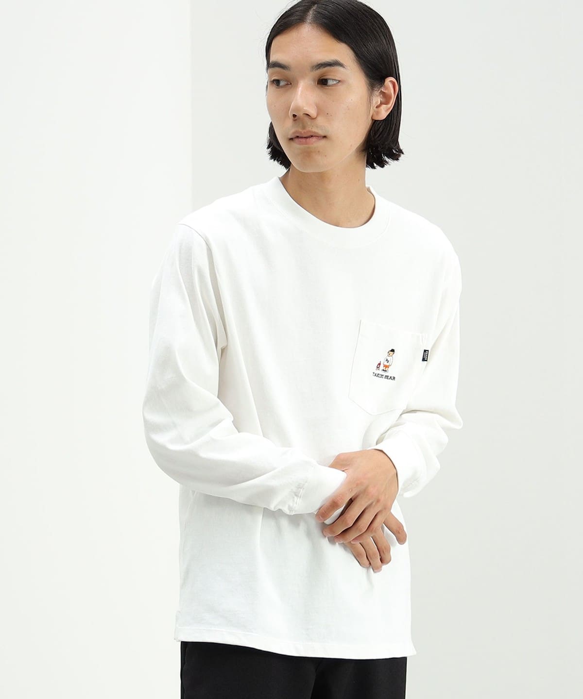 BEAMS HEART / Takibi Bear Long Sleeve T-shirt