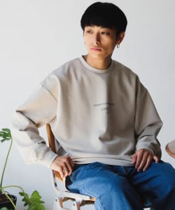 BEAMS HEART / ダンボール プリント ロングスリーブ ビッグ Tシャツ