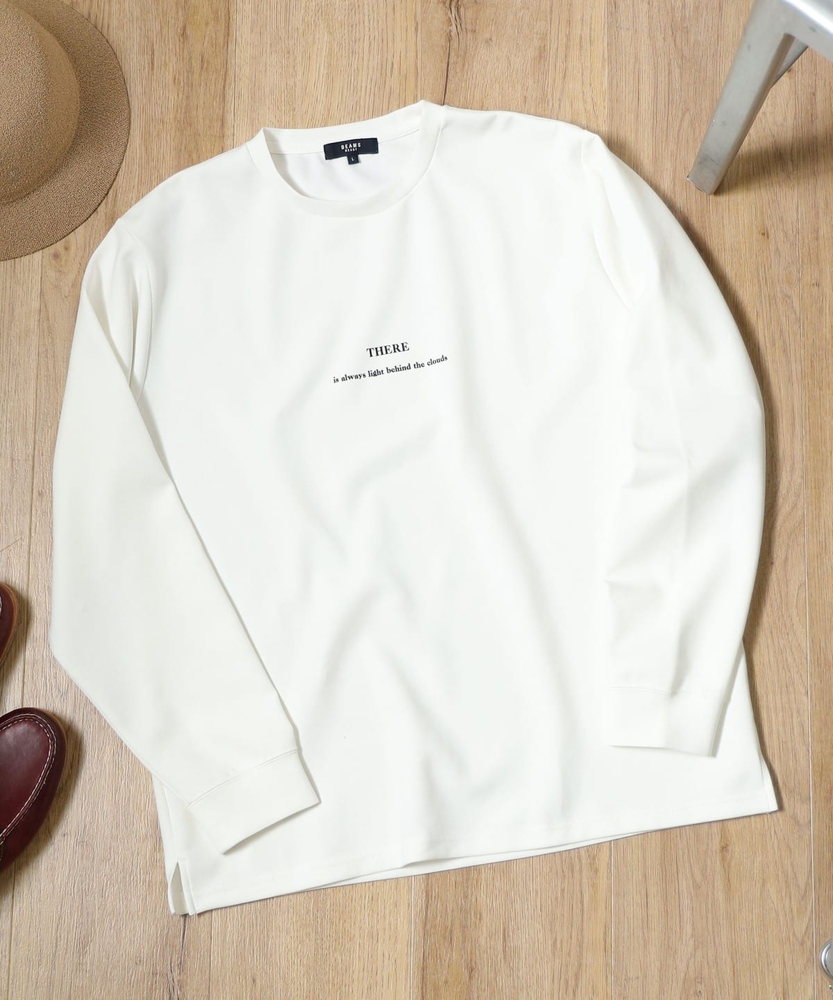 ダンボール プリント ロングスリーブ Tシャツ Tシャツ・カットソー MEN WHITE M ダンボール プリント ロングスリーブ Tシャツ Tシャツ・カットソー MEN WHITE M
