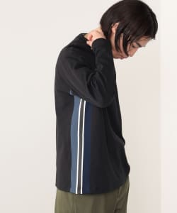 サイド 切り替え ロングスリーブ Tシャツ