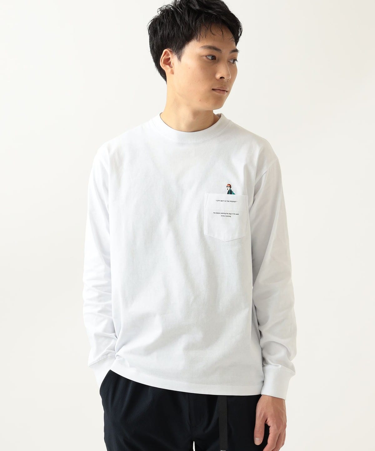 BEAMS HEART ビームス ハート / グラフィック 刺繍 ポケット Tシャツ Tシャツ・カットソー MEN WHITE/headphone S BEAMS HEART ビームス ハート / グラフィック 刺繍 ポケット Tシャツ Tシャツ・カットソー MEN WHITE/headphone S