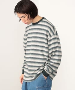 マルチボーダー ロングスリーブ Tシャツ