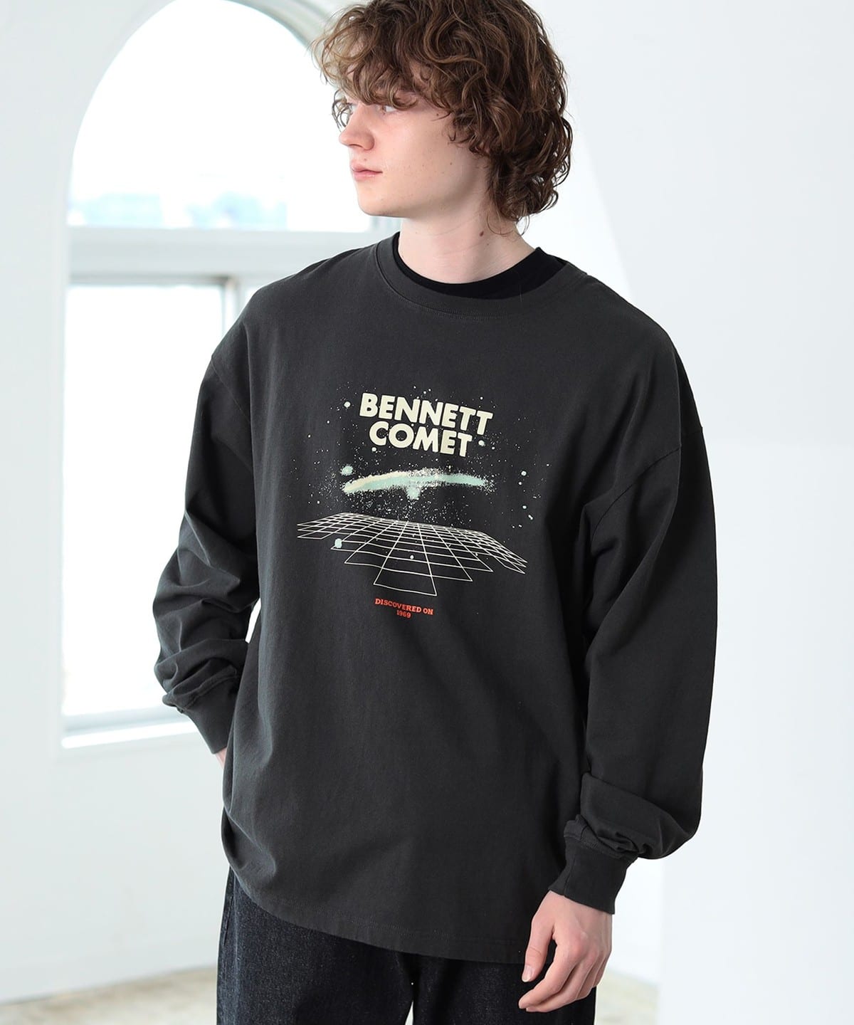 グラフィック プリント ノーマル ロングスリーブ Tシャツ・カットソー MEN PLANT L グラフィック プリント ノーマル ロングスリーブ Tシャツ・カットソー MEN PLANT L