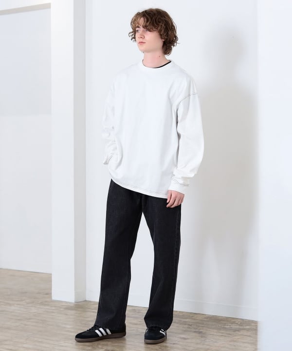 BEAMS HEART（ビームス ハート）配色 ステッチ コンビ ロング