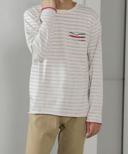 BEAMS HEART / ミニ裏毛 トリコボーダー Tシャツ