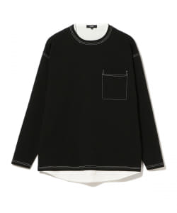 BEAMS HEART / ステッチ フェイクレイヤー ビッグ Tシャツ