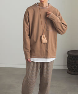 BEAMS HEART / ステッチ フェイクレイヤー ビッグ Tシャツ