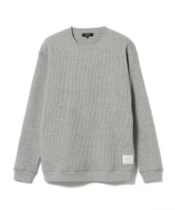 BEAMS HEART / 起毛ワッフル クルーネック カットソー