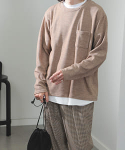 BEAMS HEART / 起毛 フェイクレイヤー ロングスリーブ Tシャツ