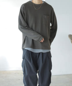 BEAMS HEART / 起毛 フェイクレイヤー ロングスリーブ Tシャツ