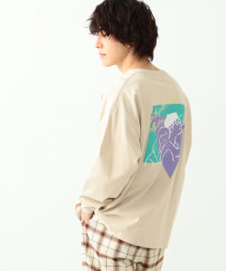 ▲BEAMS HEART / GENTLE ロングスリーブ ビッグ Tシャツ