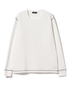 BEAMS HEART / 配色ステッチ ワッフル ロングスリーブ Tシャツ