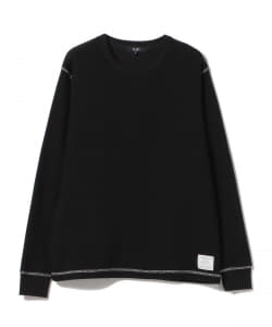 BEAMS HEART / 配色ステッチ ワッフル ロングスリーブ Tシャツ