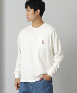 BEAMS HEART / BHベア 刺繍 ロングスリーブ Tシャツ