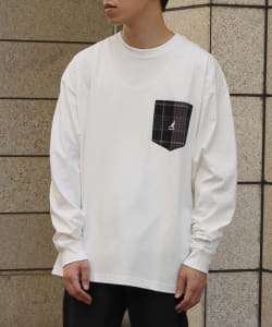 KANGOL × BEAMS HEART / ビッグシルエット ロングスリーブ Tシャツ