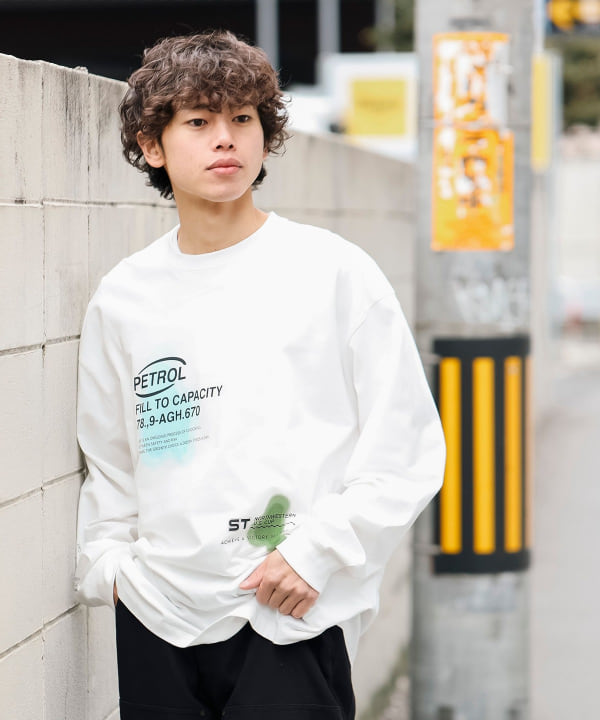 BEAMS HEART（ビームス ハート）【タイムセール】スプレープリント ロングスリーブ Tシャツ（Tシャツ・カットソー カットソー）通販｜BEAMS