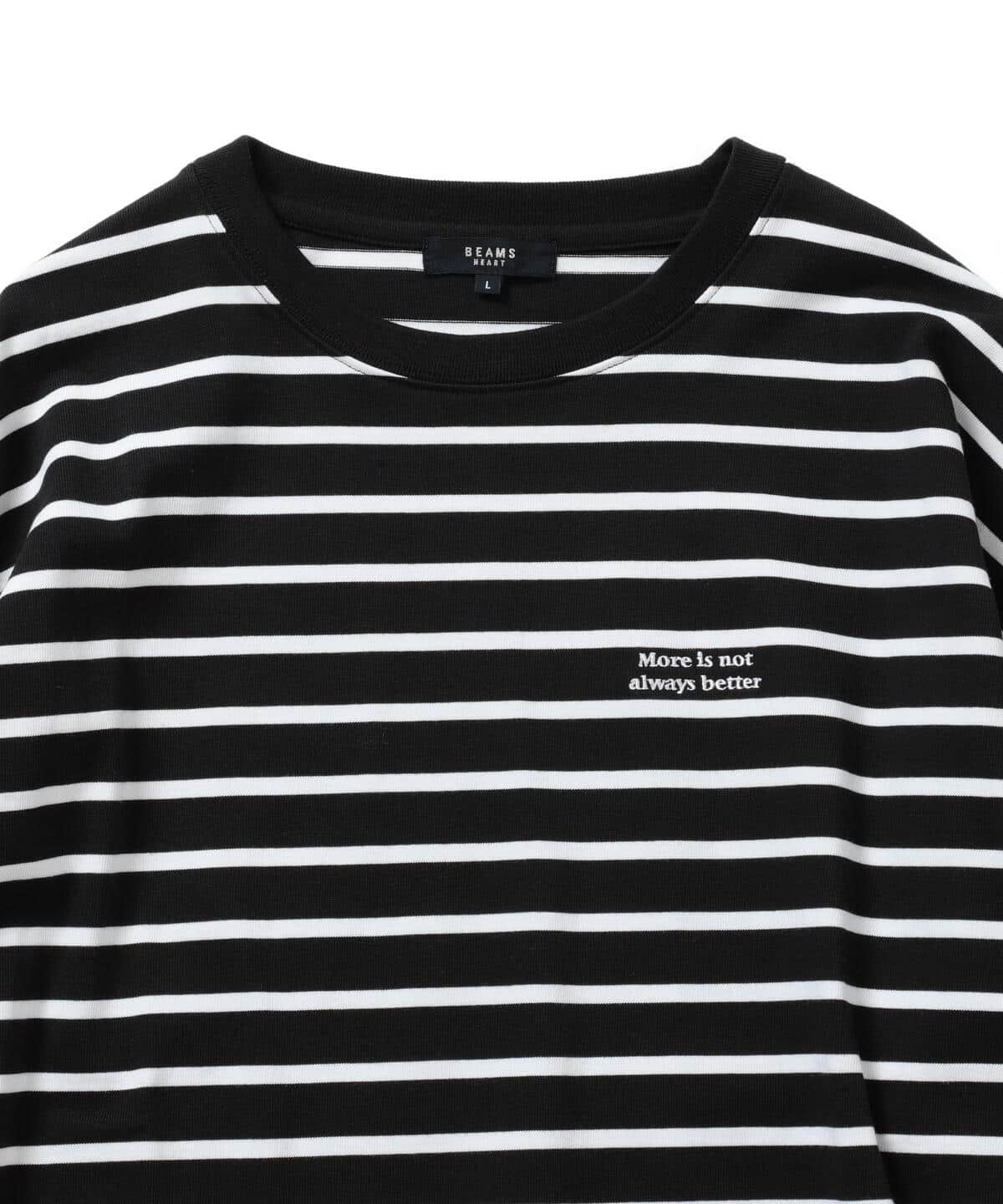 [Outlet] BEAMS HEART / Border Big Long Sleeve T-shirt