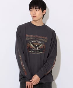 ワイルド プリント ロングスリーブ Tシャツ