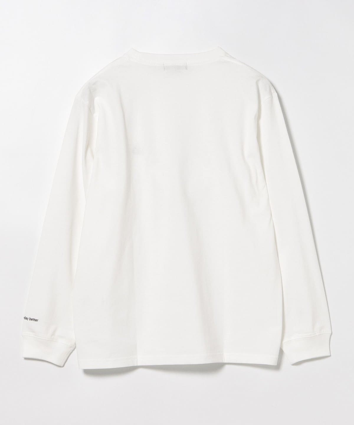 STONE  ロングスリーブカットソー ホワイト BEAMS HEART（ビームス ハート）B-HEART ロゴ ロング スリーブ