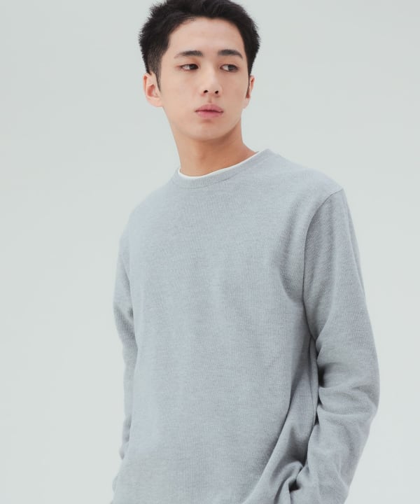 フェイクレイヤード ダブルフェイス カットソー [H:183cm C:80 W:68 H:89.5 Size:L]